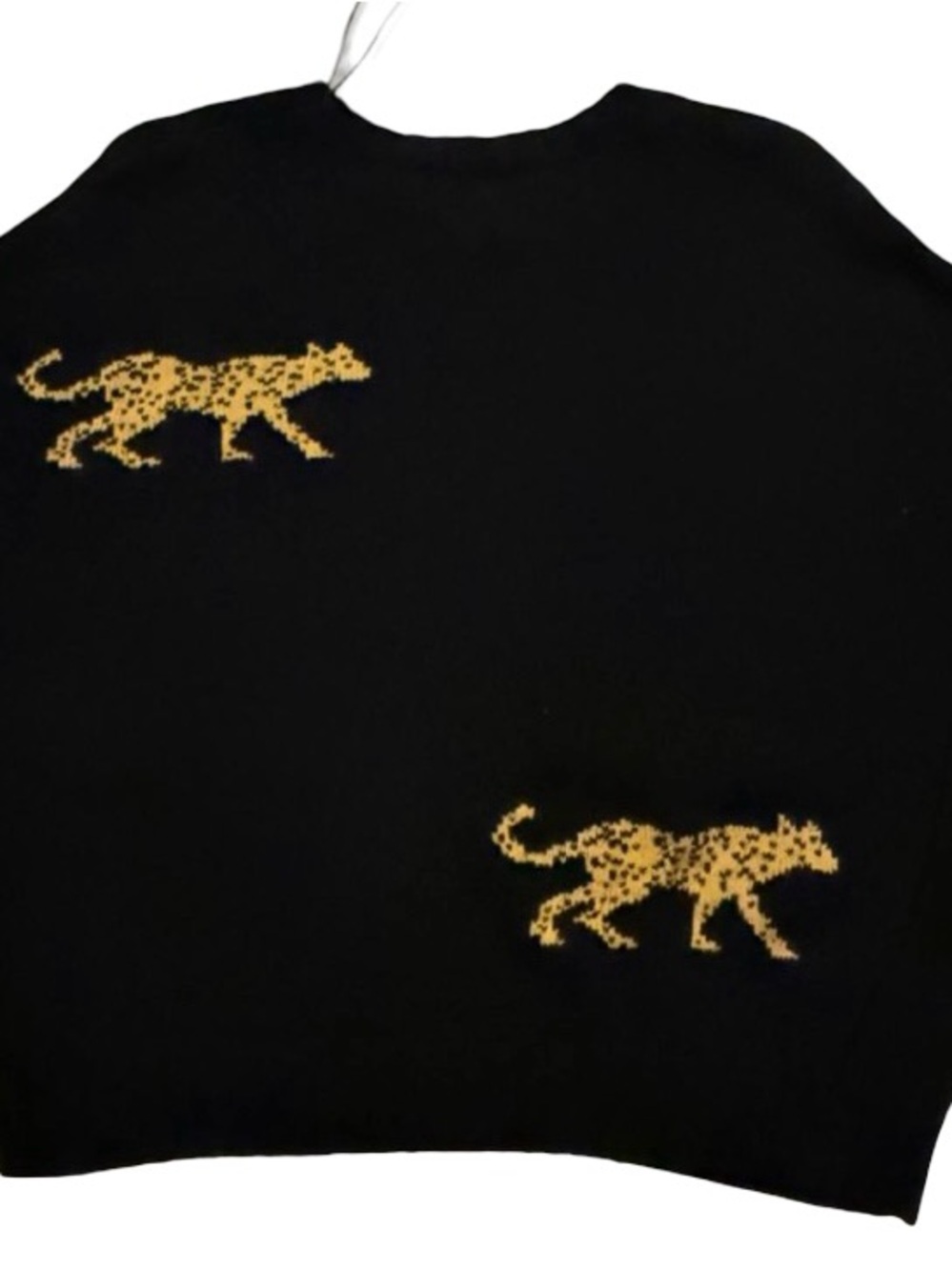 Rails Perci Sweater in Black Jungle Cat Print | Size Small - Picture 6 of 14